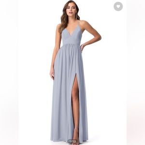 Azazie A-line Chiffon Floor-Length Dress Size 2